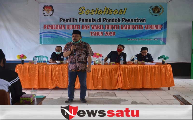 Sasar Pemilih Pemula, KPU Bersama PWI Sumenep Gelar Sosialisasi Pilkada Di Pondok Pesantren