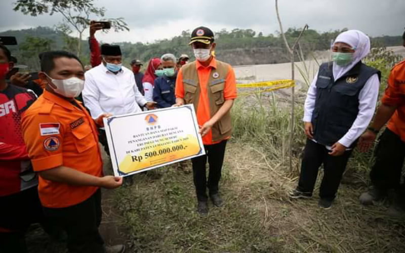 Pemprov Jatim, Gelontorkan Bantuan Bencana Gunung Semeru