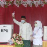 Cabup Achmad Fauzi Pencoblos Pertama di TPS 3
