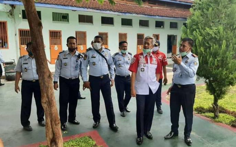 Kadiv Pas Kanwil Jatim Lakukan Bintorwasdal di Lapas Kelas II A Pamekasan