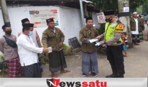 Disiplin Prokes, Polsek Palengaan Pamekasan Sambangi Santri