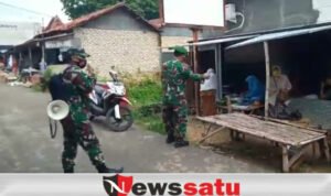 Koramil Pamekasan Blusukan Edukasikan Prokes