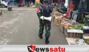TNI Di Sampang Jaga Keamanan dan Disiplin Prokes