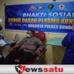 Personel Polres Bondowoso Donor Plasma Konvalesen