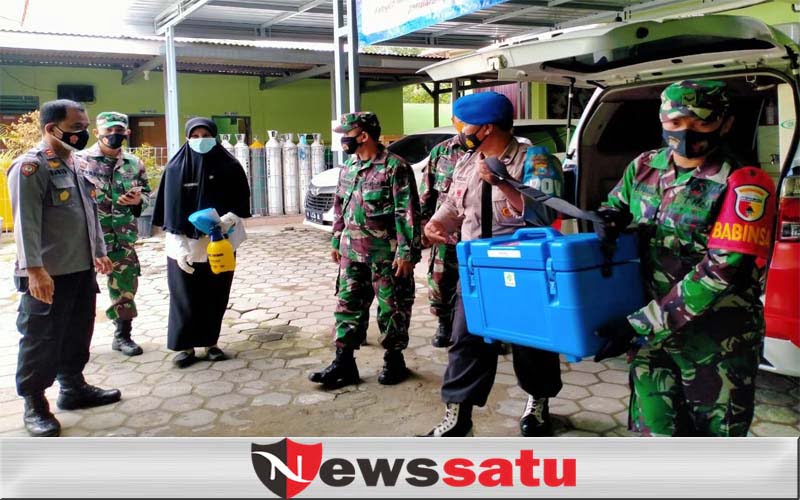 TNI-Polri di Pamekasan Kawal Ketat Pendistribusian Vaksin Covid-19 Hingga Kecamatan