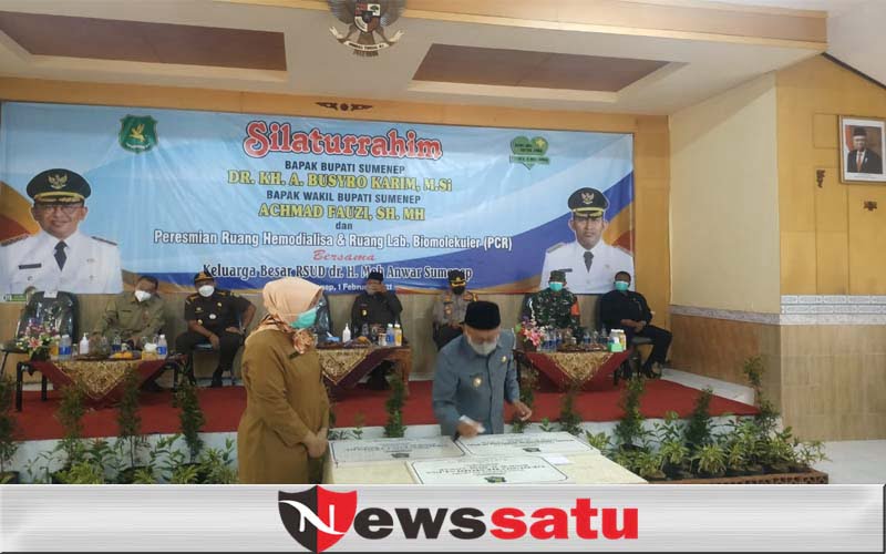 Bupati Resmikan Ruang Hemodialisa dan ruang PCR Di RSUD Sumenep