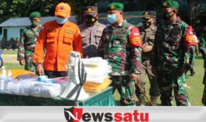 Dandim 0828 Pimpinan Gelar Pasukan Disiplin Prokes di Sampang