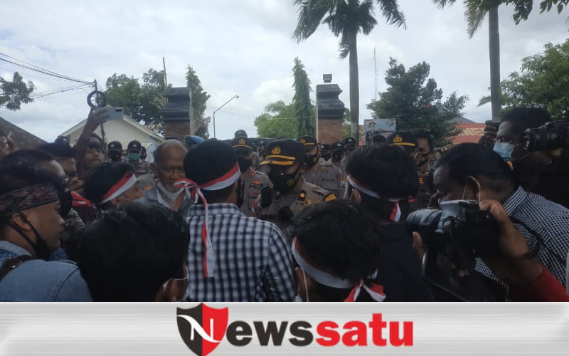 Sejumlah Pemuda Demo Polres Sumenep