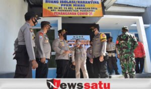 Kapolres dan Dandim 0826 Cek Posko PPKM Mikro Perumahan di Pamekasan