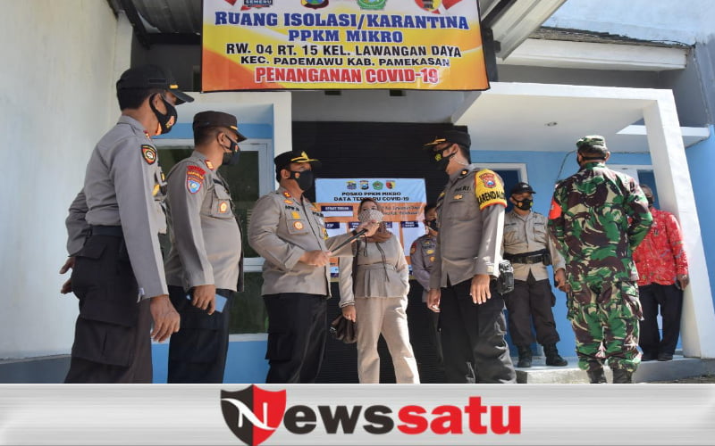 Kapolres dan Dandim 0826 Cek Posko PPKM Mikro Perumahan di Pamekasan