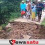 Jembatan di Palengaan Laok Pamekasan Ambrol