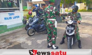 Kodim 0828 Sampang Pelototi Disiplin Prokes Kawasan Di Makodim