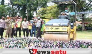 Polres Pamekasan Musnahkan Ribuan Botol Miras