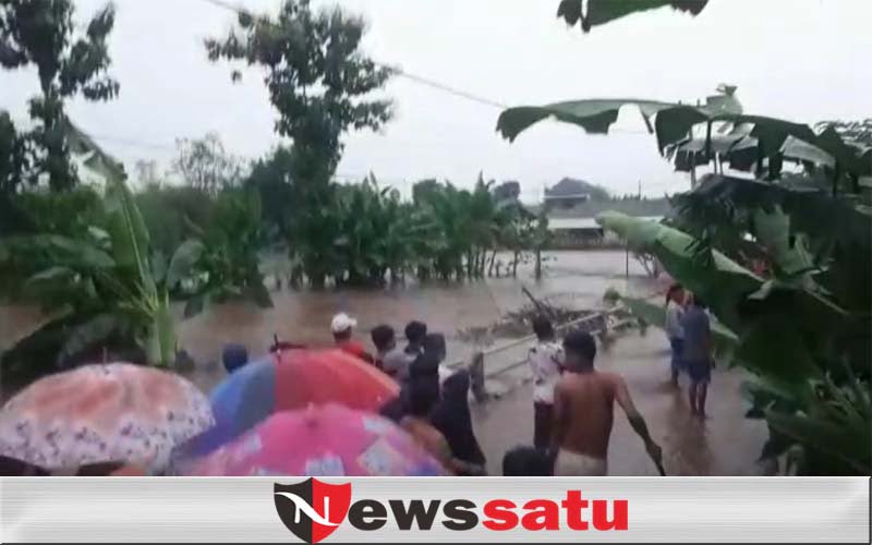 Sungai Legundi Meluap, Dua Kelurahan Terendam Banjir