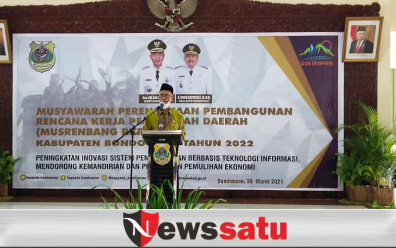 Gelar Musrenbang RKPD 2022, Bupati Bondowoso Minta Peserta Berikan Masuk Konstruktif