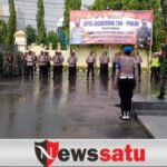 Kuatkan Sinergitas Pamekasan, TNI-Polri Gelar Apel Besar di Bawah Hujan