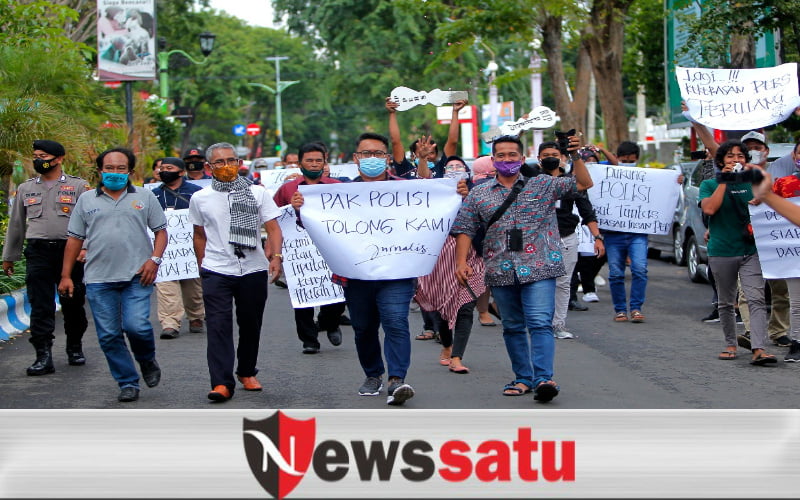Wartawan Probolinggo Gelar Aksi Solidaritas Kekerasan Terhadap Wartawan Tempo