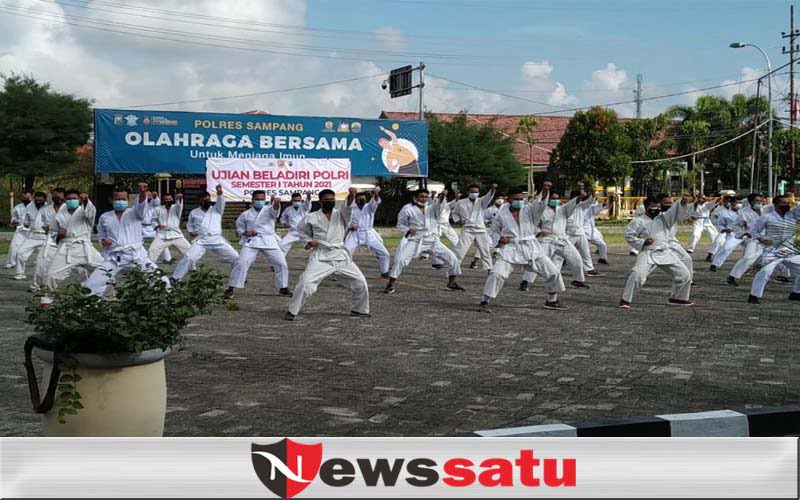 Polres Sampang Tingkatkan Kemampuan Personil Dengan 50 Gerakan Bela Diri