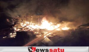 Dua Rumah Warga Di Desa Terusan OKI Terbakar