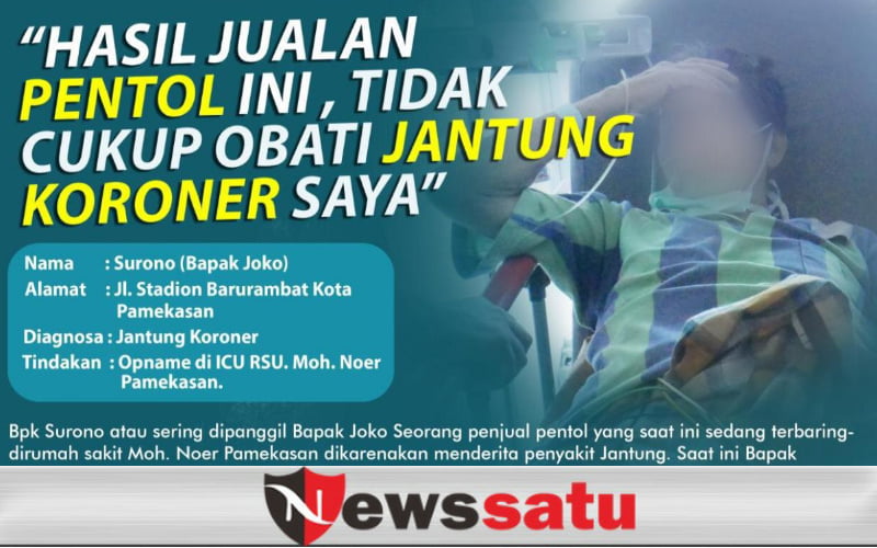 Hasil Jualan Pentol Tidak Cukup Obati Jantung Koroner Surono