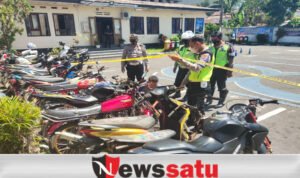 Satlantas Polres Bondowoso Amankan Puluhan Motor Dari Balap Liar