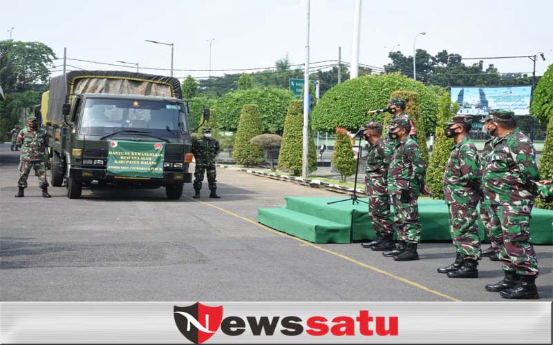 Korem Bhaskara Jaya Salurkan Bantuan Untuk Korban Gempa di 2 Daerah