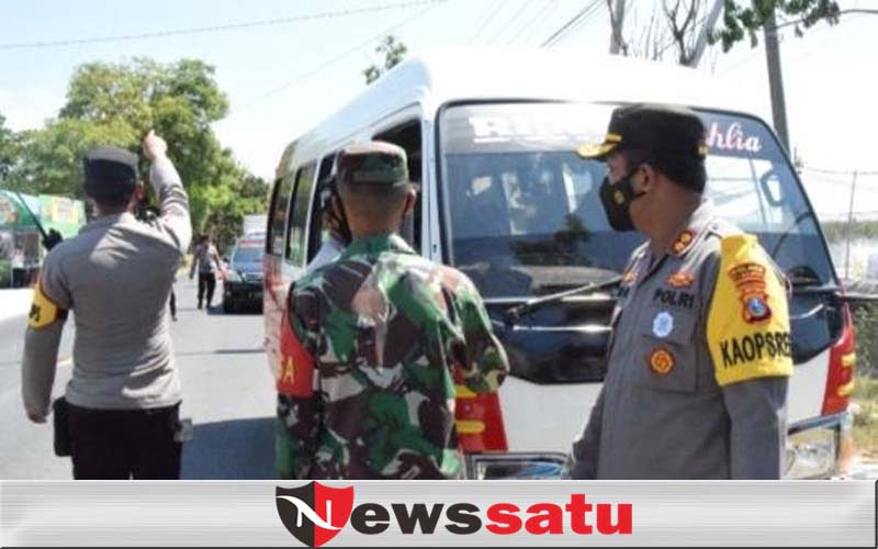 Banyak Kendaraan Bernopol Luar Pamekasan Diputar Balik di Pos Penyekatan Raya Ambat