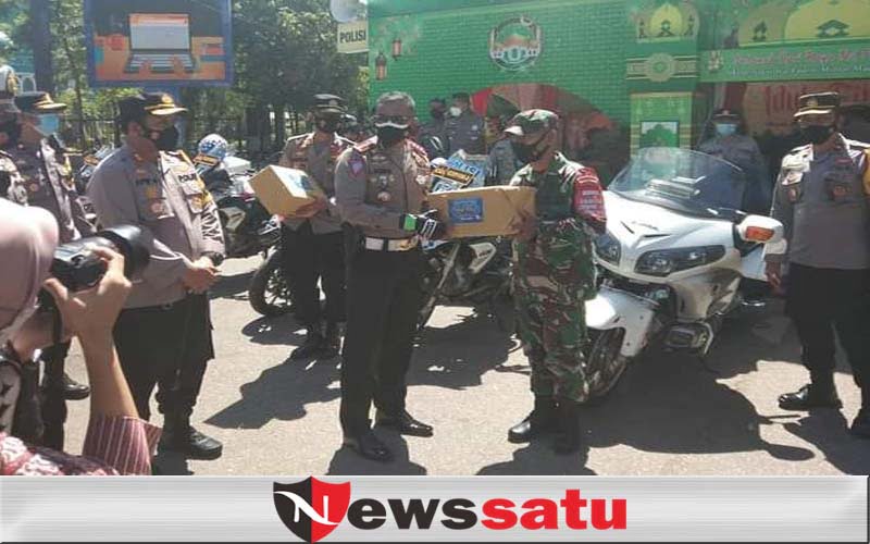 Dirlantas Polda Jatim Naik Moge Kunjungi Pos PAM Arek Lancor Pamekasan