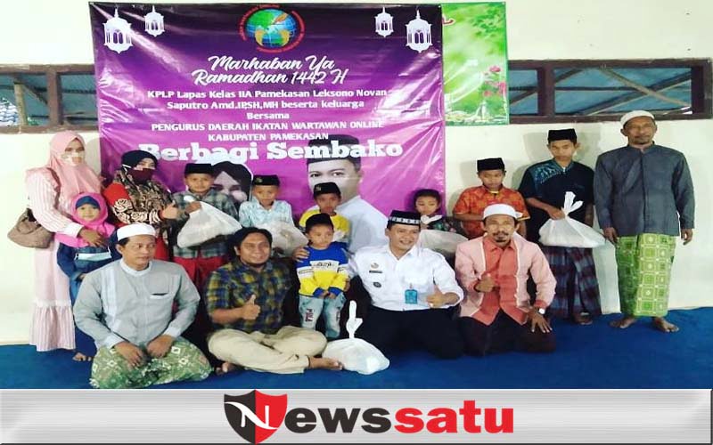 IWO Bersama KPLP Lapas Kelas IIA Pamekasan Santuni Santri Yatim di Pamekasan