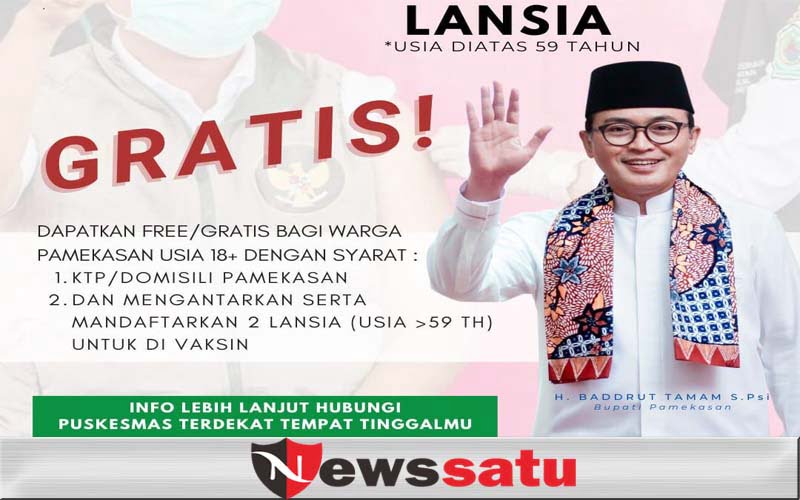 Ini Syarat Bagi Warga Pamekasan Yang Ingin Vaksin Covid-19 Gratis