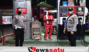 Jaga Kamtibmas di Objek Vital, Polisi Patroli ke SPBU Tlanakan Pamekasan