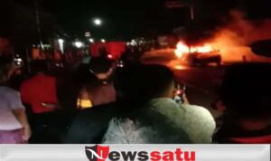 Mobil Milik Perangkat Desa Di Probolinggo Terbakar