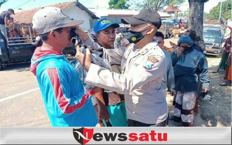 Pasar Hewan Keppo, Prioritas Polsek Galis Disiplinkan Prokes