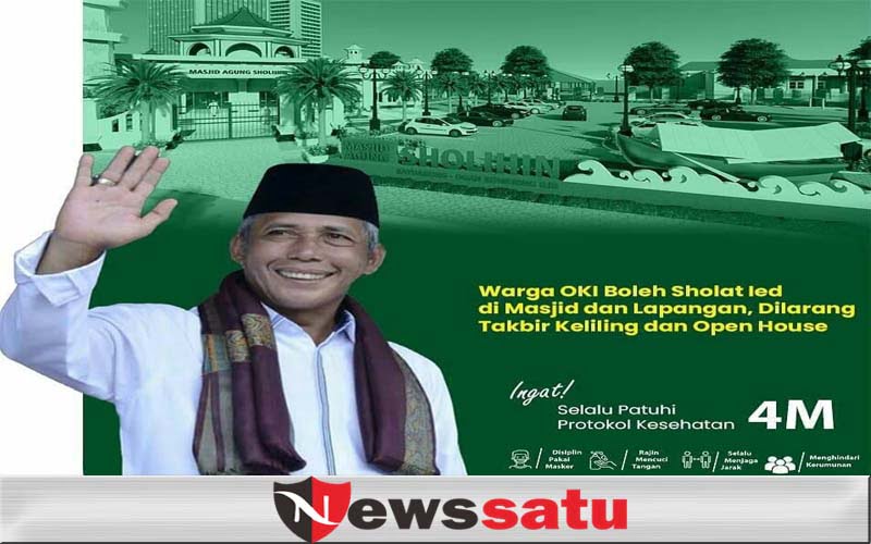 Pemkab OKI Izinkan Warga Shalat Ied di Masjid dan Lapangan