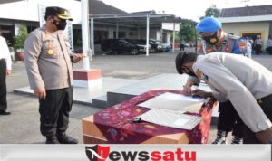 Polres Pamekasan Komitmen Bebas Narkoba, Semua Jajaran Tanda Tangani Pakta Integritas