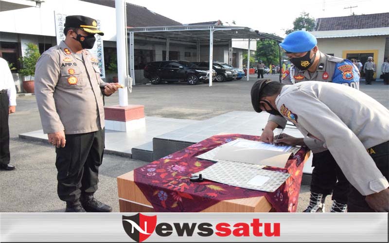 Polres Pamekasan Komitmen Bebas Narkoba, Semua Jajaran Tanda Tangani Pakta Integritas