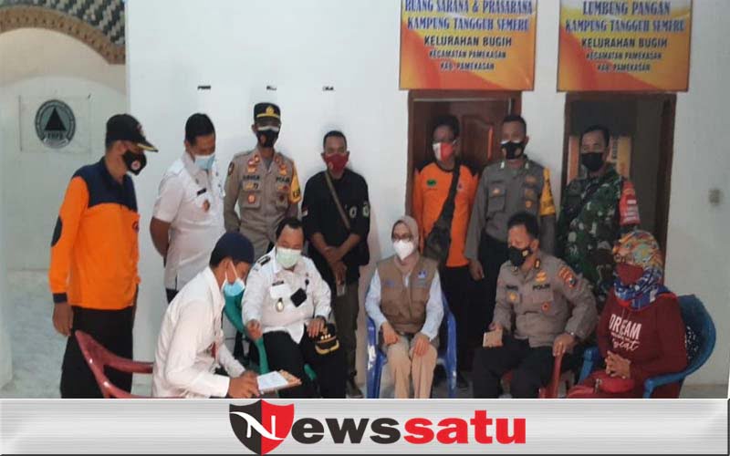 Tim Monev Satgas Covid-19 Kagumi Sinergi Pentahelix di Posko PPKM Mikro Bugih Pamekasan