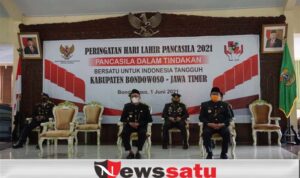 Bupati dan wabup Bondowoso Peringati Hari Lahir Pancasila Secara Virtual
