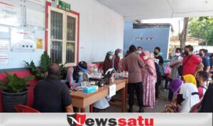 HUT Bhayangkara Ke 75, PMI Kota Probolinggo Gelar Vaksinasi Gratis