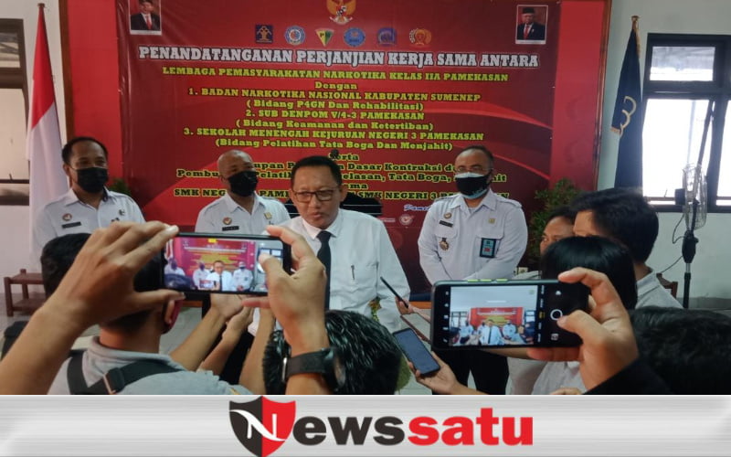 Libas Narkoba di Madura, BNN Teken Perjanjian Kerjasama dengan Lapas Narkotika Kelas IIA Pamekasan