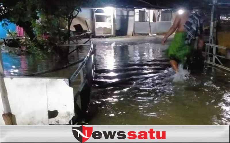 Ini Titik Genangan Air Paska Guyuran Hujan Deras di Kabupaten Pamekasan