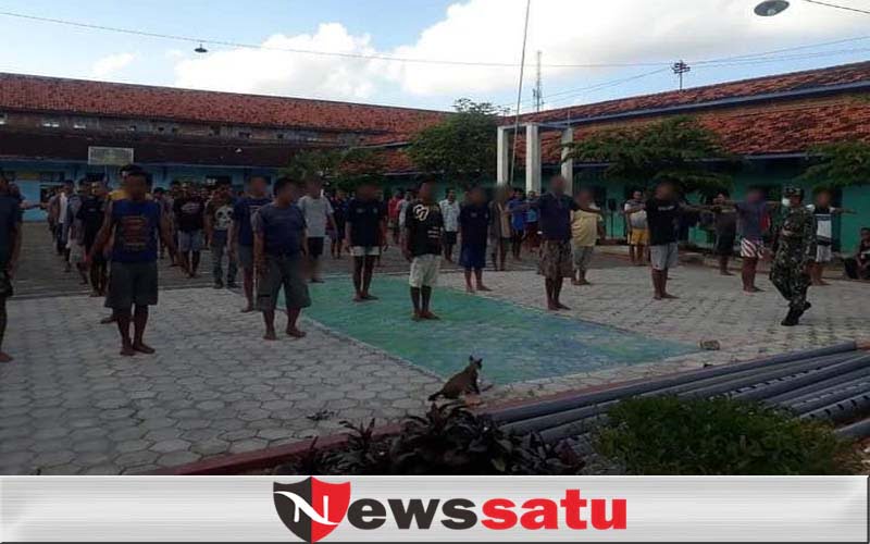 Jaga Kebugaran WBP, Kodim 0826 Latih Olga Militer di Lapas Kelas IIA Pamekasan