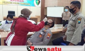 Seluruh Personil Polres Pamekasan Dirapid Test Antigen