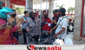Sepeda Motor Terbakar Di SPBU Kota Probolinggo