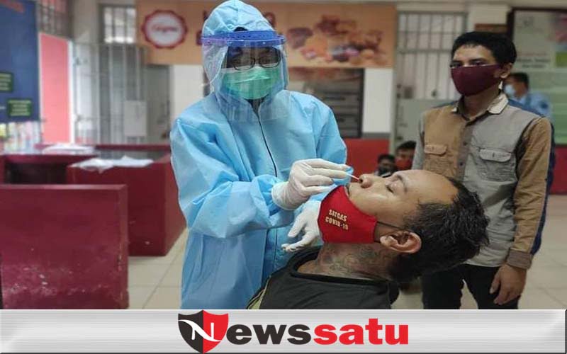 Terima 50 WBP Dari Malang, Lapas Sustik Pamekasan Lakukan Tes Antigen