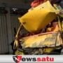 Truk Seruduk Bangunan Beton di Jalan Raya Tlanakan Pamekasan