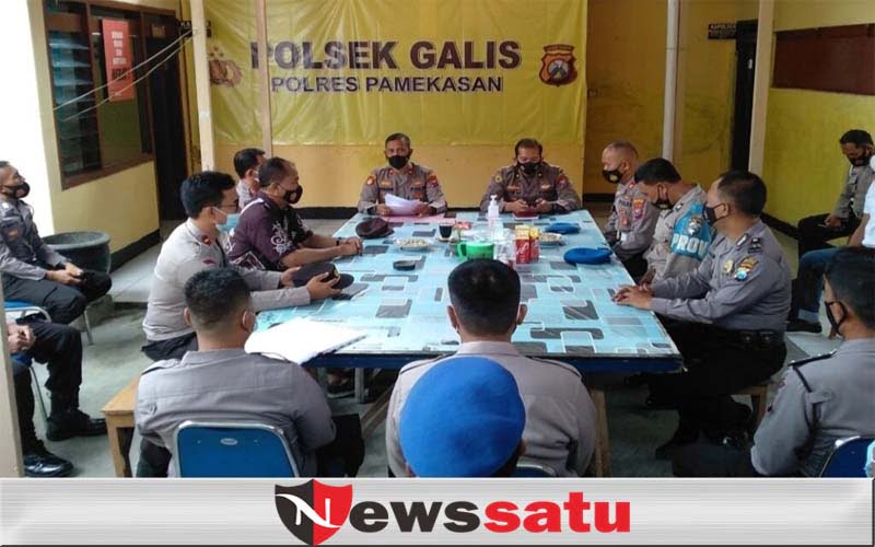 Wakapolres Pamekasan Awasi Disiplin dan Kinerja Polsek Jelang Pilkades Serentak 2021