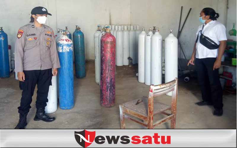 Antisipasi Penimbunan, Polres Sidak Perusahaan Penyedia Gas Oksigen di Pamekasan