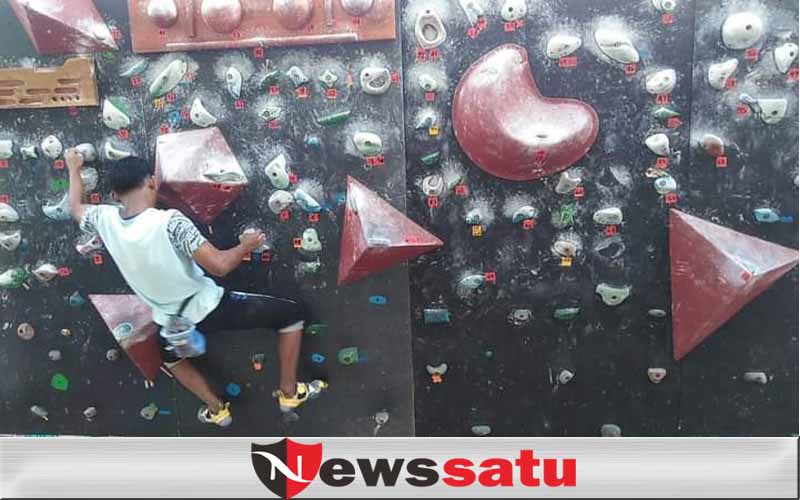 Atlet Puslatkab Panjat Tebing Tetap Berlatih Mandiri dan Daring, Selama PPKM Darurat di Pamekasan
