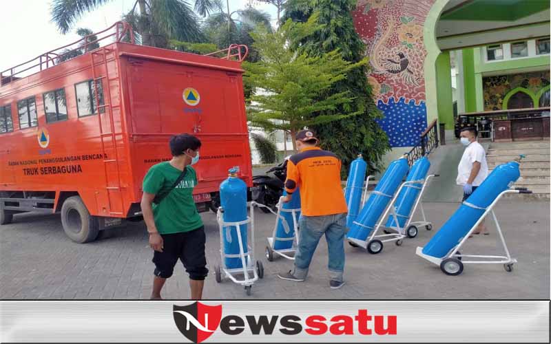 BPBD dan FRPB Pamekasan Bantu Mobilitas Tabung Oksigen ROIC